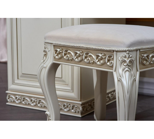 Туалетный столик с зеркалом Берта (жемчуг) Туалетный столик с зеркалом Берта (жемчуг)