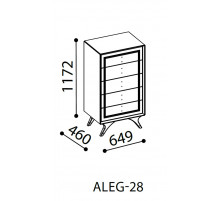 Узкий бельевой комод Алегро ALEG-28 Узкий бельевой комод Алегро ALEG-28