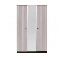 Трехстворчатый шкаф для одежды Мадрид (Кашемир эмаль) Трехстворчатый шкаф для одежды Мадрид (Кашемир эмаль)