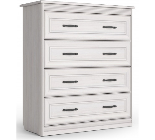 Комод Неаполь Ясень анкор светлый (патина "серебро") Комод Неаполь Ясень анкор светлый (патина "серебро")