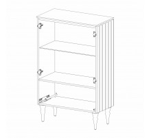 Комбинированный шкаф витрина Лоренсо МН-043-01 Комбинированный шкаф витрина Лоренсо МН-043-01