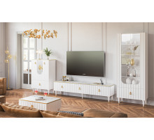 Шкаф-витрина Лоренсо МН-043-25 белый Шкаф-витрина Лоренсо МН-043-25 белый