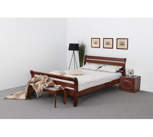 Двуспальная кровать Аврора (орех светлый) Двуспальная кровать Аврора (орех светлый)