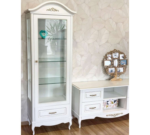 Шкаф-витрина для посуды Авиньон MUR-111-12 одностворчатый Шкаф-витрина для посуды Авиньон MUR-111-12 одностворчатый