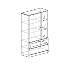 Шкаф витрина для посуды в гостиную Урбан 923 Шкаф витрина для посуды в гостиную Урбан 923