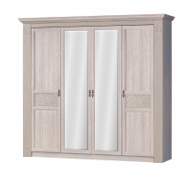 Шкаф четырехдверный с зеркалами Лючия 203 светлый Шкаф четырехдверный с зеркалами Лючия 203 светлый